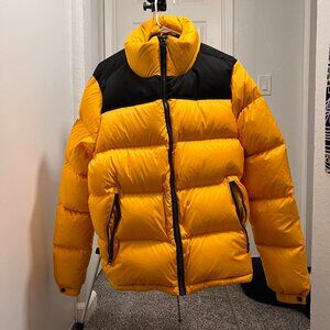 super dry yellow/black puffer